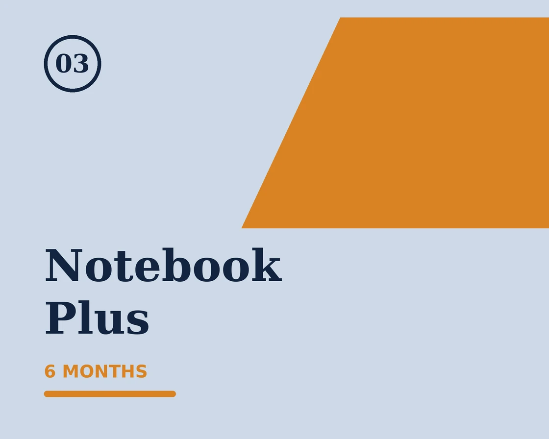 Pena Study Daily Notebook Plus plan artwork